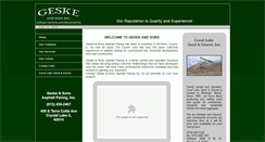 Desktop Screenshot of geskeasphalt.com